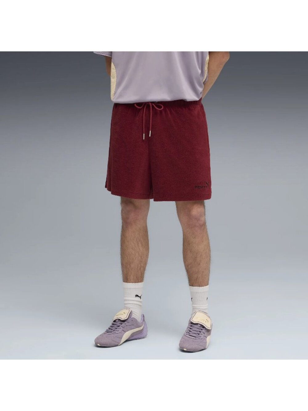 FENTY By Puma Mens Burgundy Terry Shorts Size XXL NEW NWT